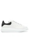 Alexander Mcqueen White And Black Low-top Sneakers With Chunky Sole And Contrasting Heel Tab In Leather Man In White