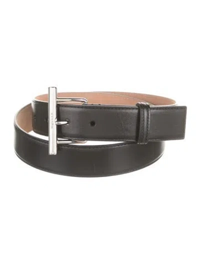 Pre-owned Alexander Mcqueen Leather Waist Belt In Black