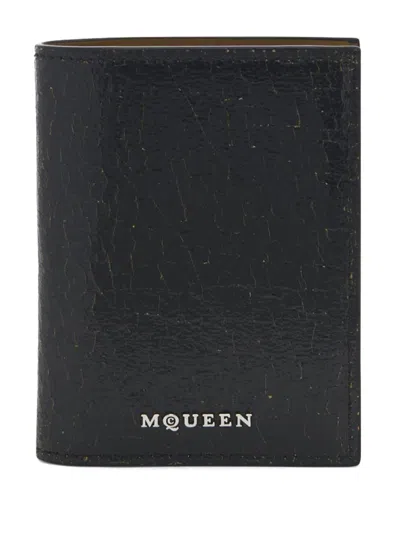 Alexander Mcqueen Leather Wallet In Black