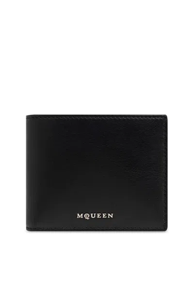 Alexander Mcqueen Leather Wallet In Black