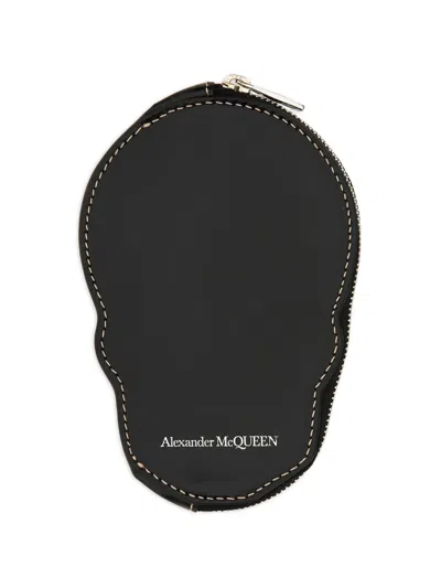 Alexander Mcqueen Alexander Mc Queen Skull Card Holder In Black