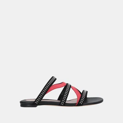Pre-owned Alexander Mcqueen Leather Woman Sandals 37 In Multicolor