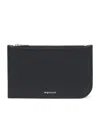 Alexander Mcqueen Leather Zip-up Sling Pouch In Black