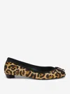 Alexander Mcqueen Printed Calf-hair Armadillo Ballerinas In Leopard Motif