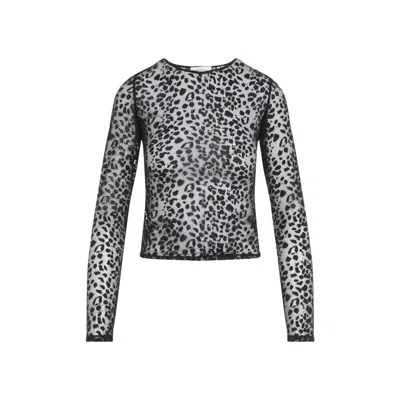 ALEXANDER MCQUEEN ALEXANDER MCQUEEN LEOPARD DEVORÃƑÆ’Ã†Â€™ÃƑÂ€ŠÃ‚Â© TOP