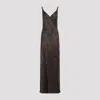 ALEXANDER MCQUEEN LEOPARD JACQUARD LONG DRESS