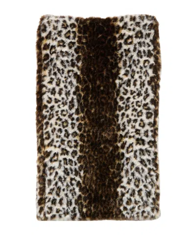 Alexander Mcqueen Leopard Print Jacquard Skirt In Black