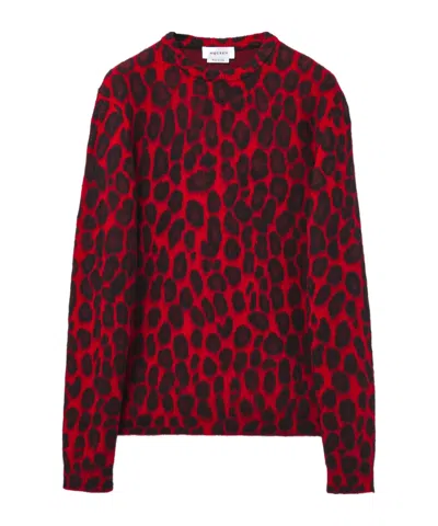 ALEXANDER MCQUEEN ALEXANDER MCQUEEN LEOPARD JACQUARD JUMPER
