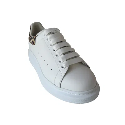 Alexander Mcqueen Leopard Print Oversized Sneakers White
