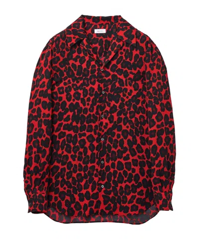 Alexander Mcqueen Leopard-print Shirt In Black