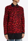 Alexander Mcqueen Wool-blend Leopard Print Sweater