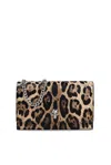 ALEXANDER MCQUEEN ALEXANDER MCQUEEN LEOPARD PRINTED SMALL SKULL CLUTCH BAG