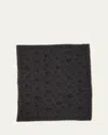 Alexander Mcqueen Leopard Skull Wool Scarf In 6460 Red Black