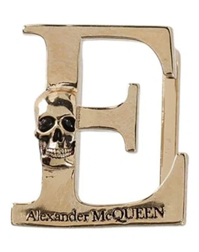 Alexander Mcqueen "letter "e" Sneaker Charm" Woman Bag Accessories & Charms Gold Size - Brass