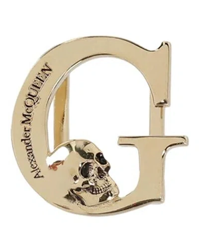 Alexander Mcqueen "letter "g" Sneaker Charm" Woman Bag Accessories & Charms Gold Size - Brass
