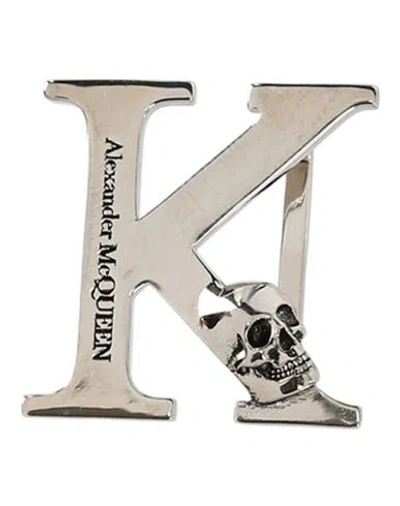 Alexander Mcqueen "letter "k" Sneaker Charm" Woman Bag Accessories & Charms Silver Size - Brass