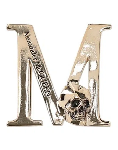 Alexander Mcqueen "letter "m" Sneaker Charm" Woman Bag Accessories & Charms Gold Size - Brass