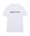 Alexander Mcqueen Logo Cotton T-shirt In White