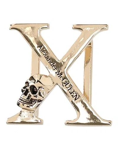 Alexander Mcqueen "letter "x" Sneaker Charm" Woman Bag Accessories & Charms Gold Size - Brass