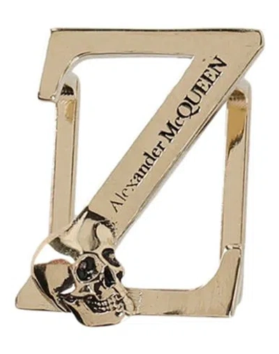 Alexander Mcqueen "letter "z" Sneaker Charm" Woman Bag Accessories & Charms Gold Size - Brass