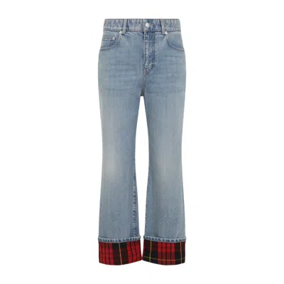 Alexander Mcqueen Light Blue Cotton Jeans