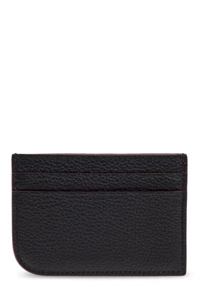 Alexander Mcqueen Light Blue Leather Card Holder
