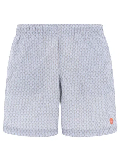 Alexander Mcqueen Light Blue Polyamide Swimwear