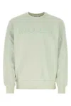 Alexander Mcqueen Alexander Mc Queen Sweatshirt With Logo Embroidery In Light Green