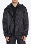 Alexander Mcqueen Lightweight Jacket With Detachable-hood In Black