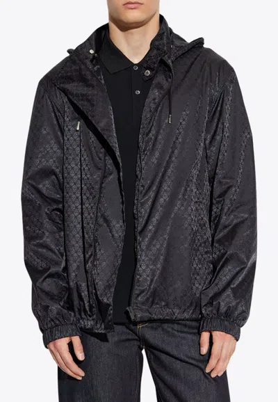 ALEXANDER MCQUEEN LIGHTWEIGHT JACKET WITH DETACHABLE-HOOD