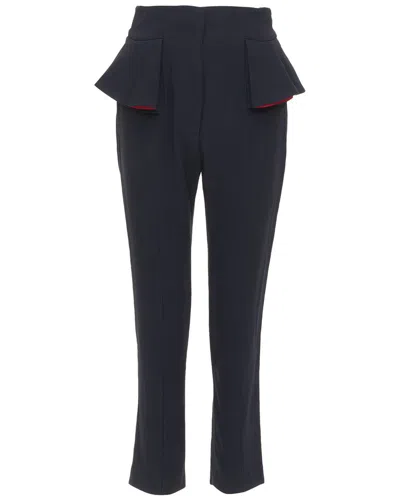 Pre-owned Alexander Mcqueen Lined Peplum Cropped Trouser, Size It 40 (authentic Pre-  Loved)