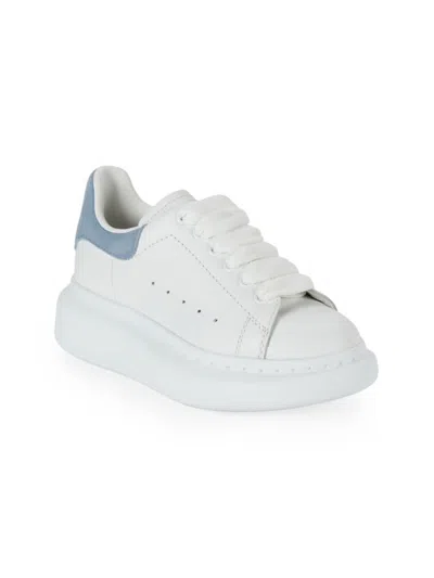 Alexander Mcqueen Little Kid's & Kid's Leather Sneakers In White