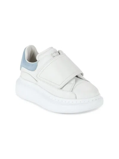 Alexander Mcqueen Little Kid's & Kid's Leather Sneakers In White