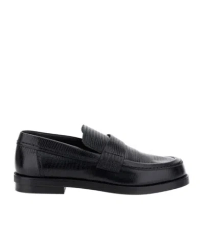 ALEXANDER MCQUEEN ALEXANDER MCQUEEN EMBOSSED SLIP-ON LOAFERS