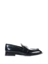 Alexander Mcqueen Loafer With Coin And Seal Logo In Black