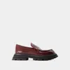 Alexander Mcqueen Mocassini In Burgundy