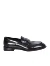 Alexander Mcqueen Coin-embellished Penny Loafers In Black