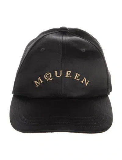 Pre-owned Alexander Mcqueen Logo Baseball Cap In Black