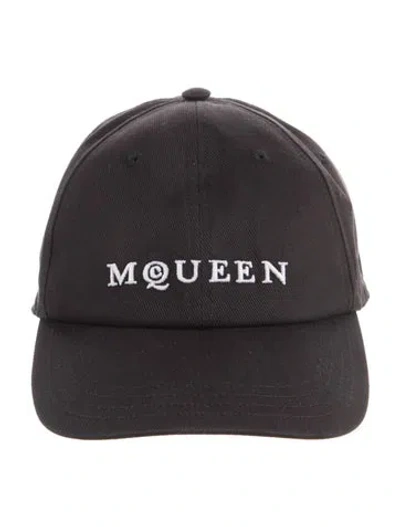 Pre-owned Alexander Mcqueen Logo Baseball Cap In Black