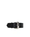 Alexander Mcqueen Logo Belt In Black