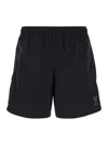 Alexander Mcqueen Men Black Wool Blend Bermuda Shorts In Black