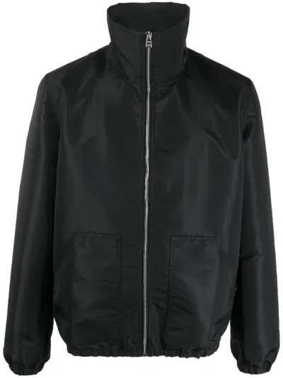 Alexander Mcqueen Logo Bomber Jacket In Black