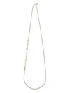Alexander Mcqueen Necklace With Logo-lettering And Crystal In Gold