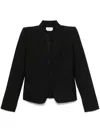 Alexander Mcqueen Logo-charm Blazer In Black