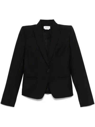 Alexander Mcqueen Logo-charm Blazer In Black