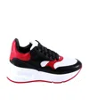 Alexander Mcqueen Logo Color Casual Sports Shoes In Black