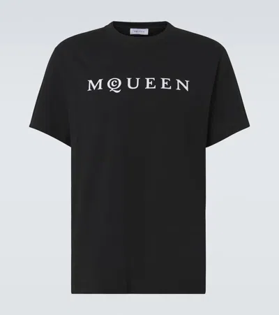 ALEXANDER MCQUEEN LOGO COTTON JERSEY T-SHIRT