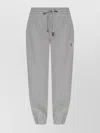 Alexander Mcqueen Logo Cotton Sweatpants With Elasticated Waistband And Ankles In Gray
