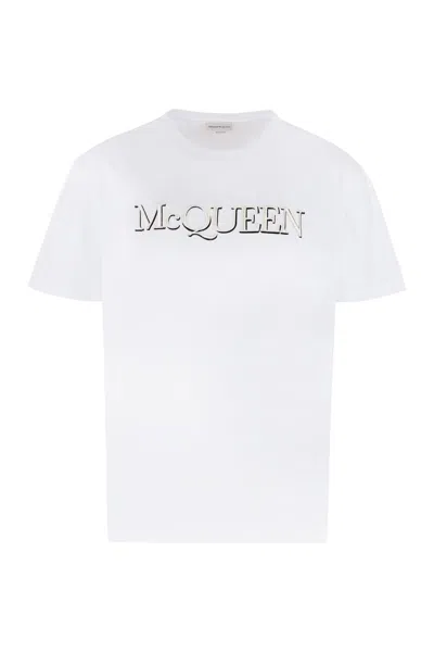 ALEXANDER MCQUEEN LOGO COTTON T-SHIRT