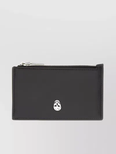 Alexander Mcqueen Logo Detail Zip Cardholder With Multiple Slots